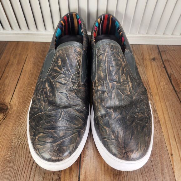 Robert Graham RGS5187 Slip-On Loafers Mens Sz 13 Brown Gray Casual Fashion Shoes - Picture 8 of 9